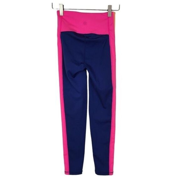 LILLY PULITZER Pants Womens XXS Blue Pink 24" Weekender High-Rise Midi Leggings - Picture 3 of 11